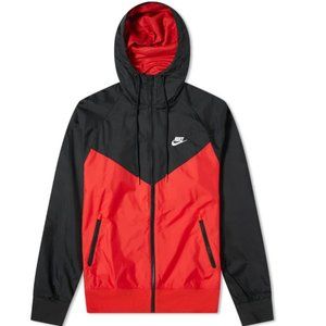 Nike Men's Windbreaker Red/Black (Medium)